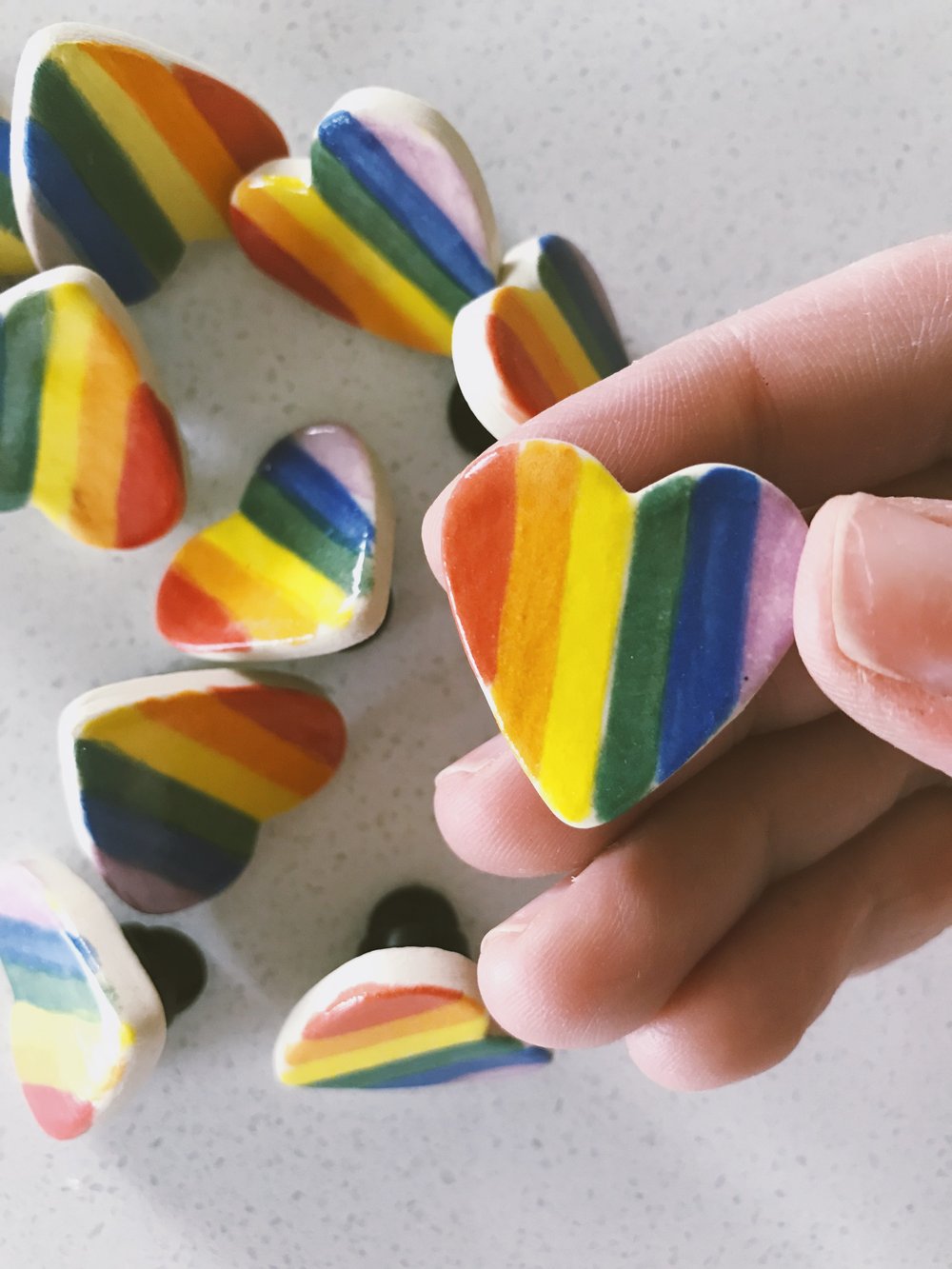 Image of Rainbow pins 