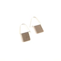 Image 1 of Ruler swing hoops ~brass or sterling