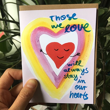 Those we love will always stay in our hearts. Card | Draw Me A Lion