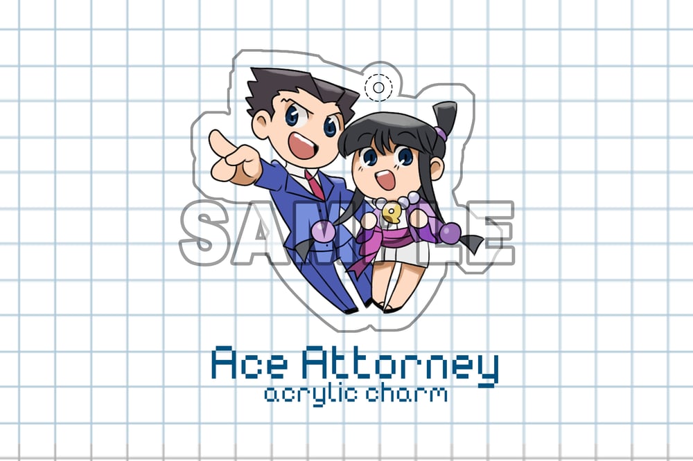 Image of  (PREORDER) Ace Attorney acrylic charm 