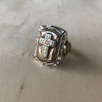 Image 1 of ROSE CROSS MEXICAN BIKER RING