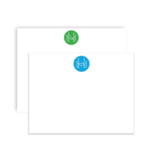 Image of Circle Monogram Notecards