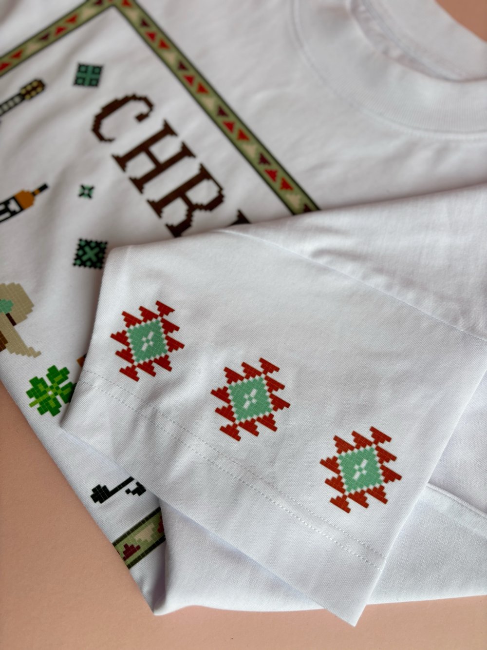 Image of Stapleton Tee/sweater Cross Stitch Style