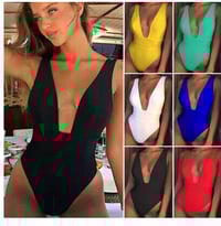 Naomi Low Back Deep V One Piece