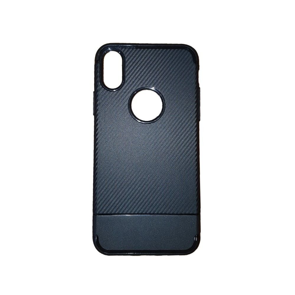 Image of Black Carbon Fiber Case Cover Iphone X