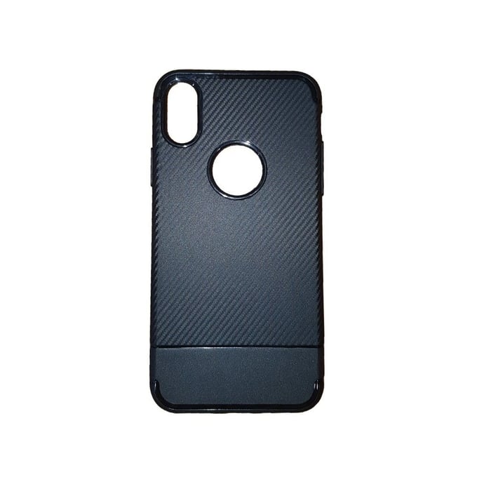Image of Black Carbon Fiber Case Cover Iphone X