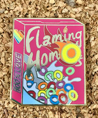 Image 4 of "Flaming Hom-O's" Pride Cereal Enamel Pin 