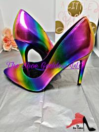 Image 2 of "Rae" Rainbow color pumps