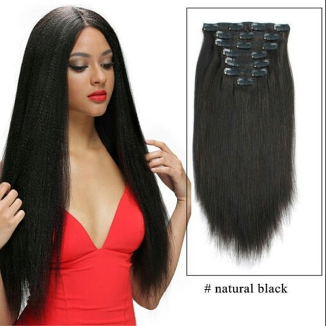 20 Natural Black Clip In Hair Extensions Studio 7 Hair Braids