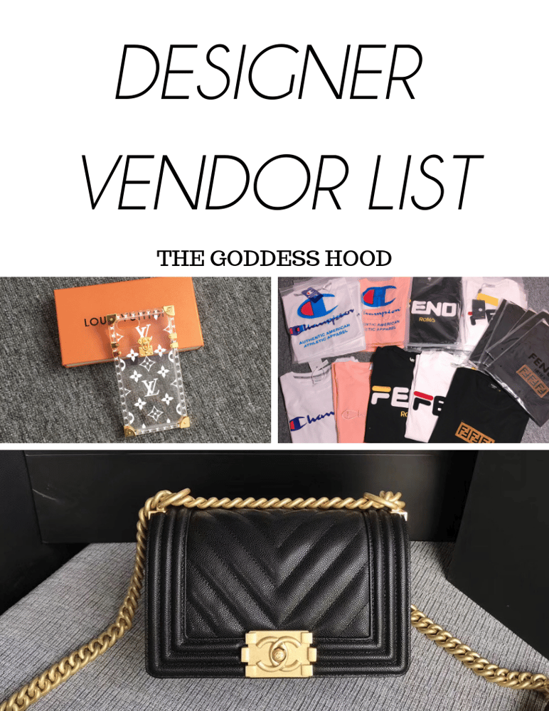 Image of DESIGNER VENDOR LIST