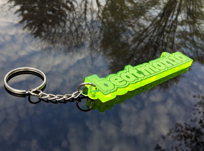 Image of Neon Beatmania Keychain