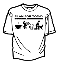 Image 2 of Plans for today T-shirt 