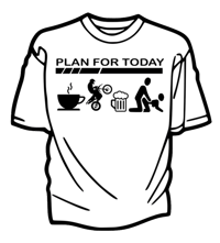 Image 1 of Plans for today T-shirt 
