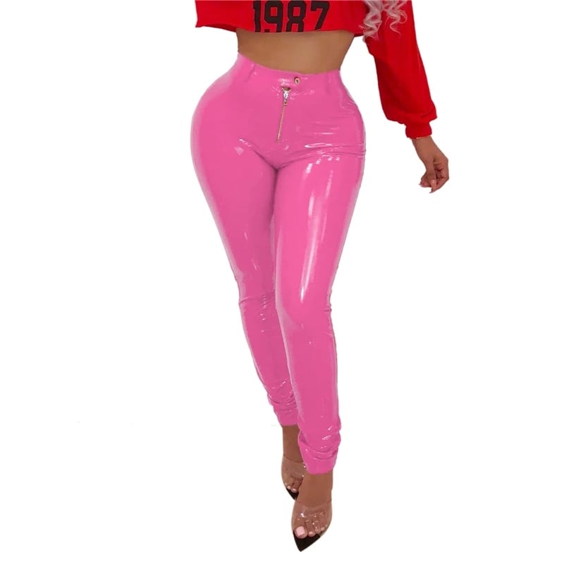 Pu leather pants