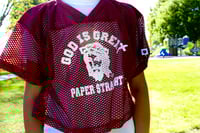 Image 2 of GOD IS GREAT PAPER STRAIGHT PRACTICE MAKES PERFECT JERSEY (Multiple Color Options)
