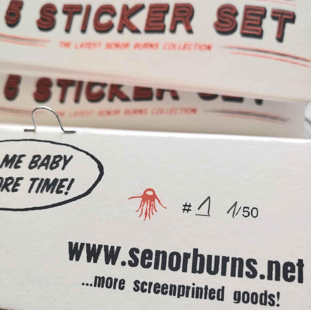 BURNS<br> 5-STICKER SETS