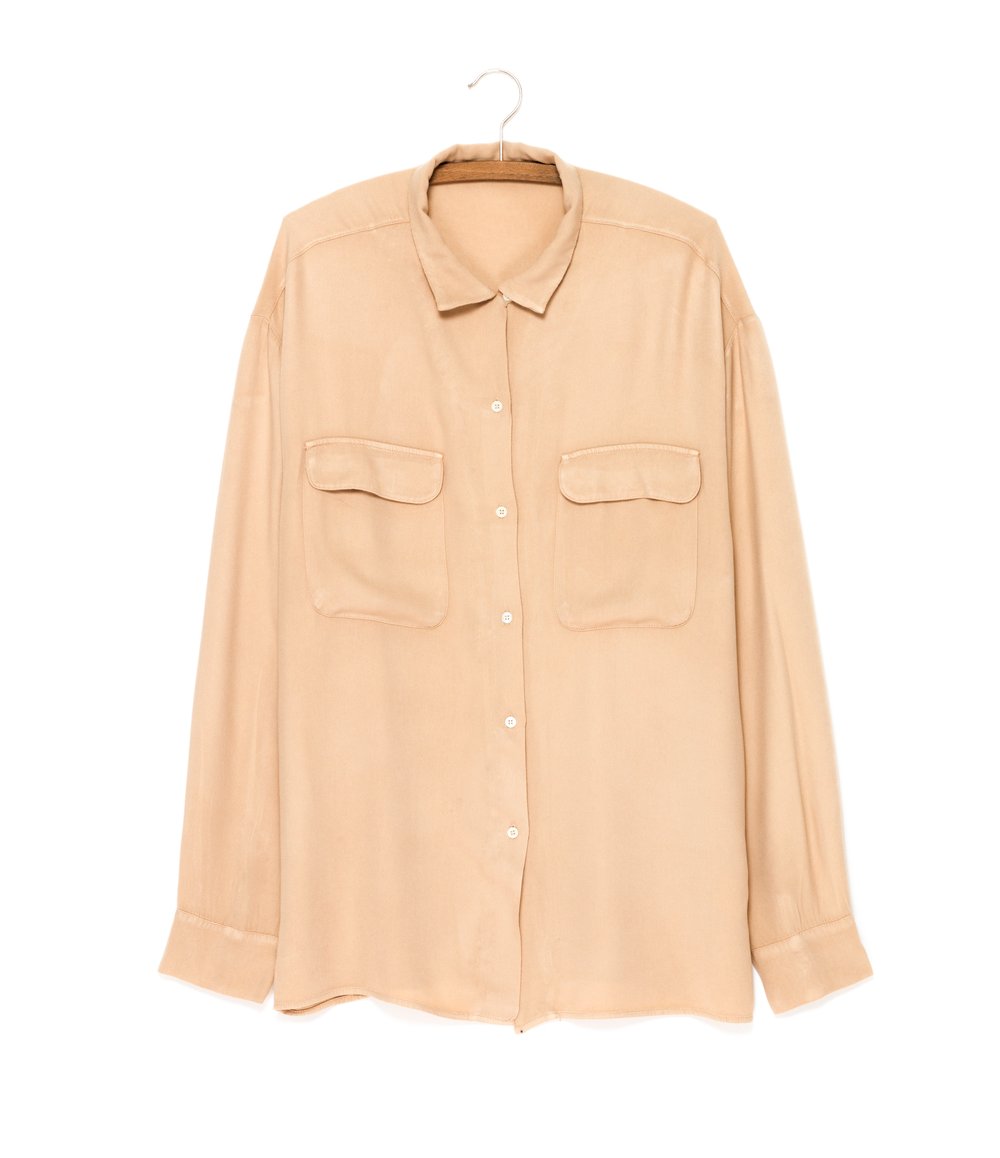 Image of Chemise large Twill viscose PRISCA Dune 125€ -50%