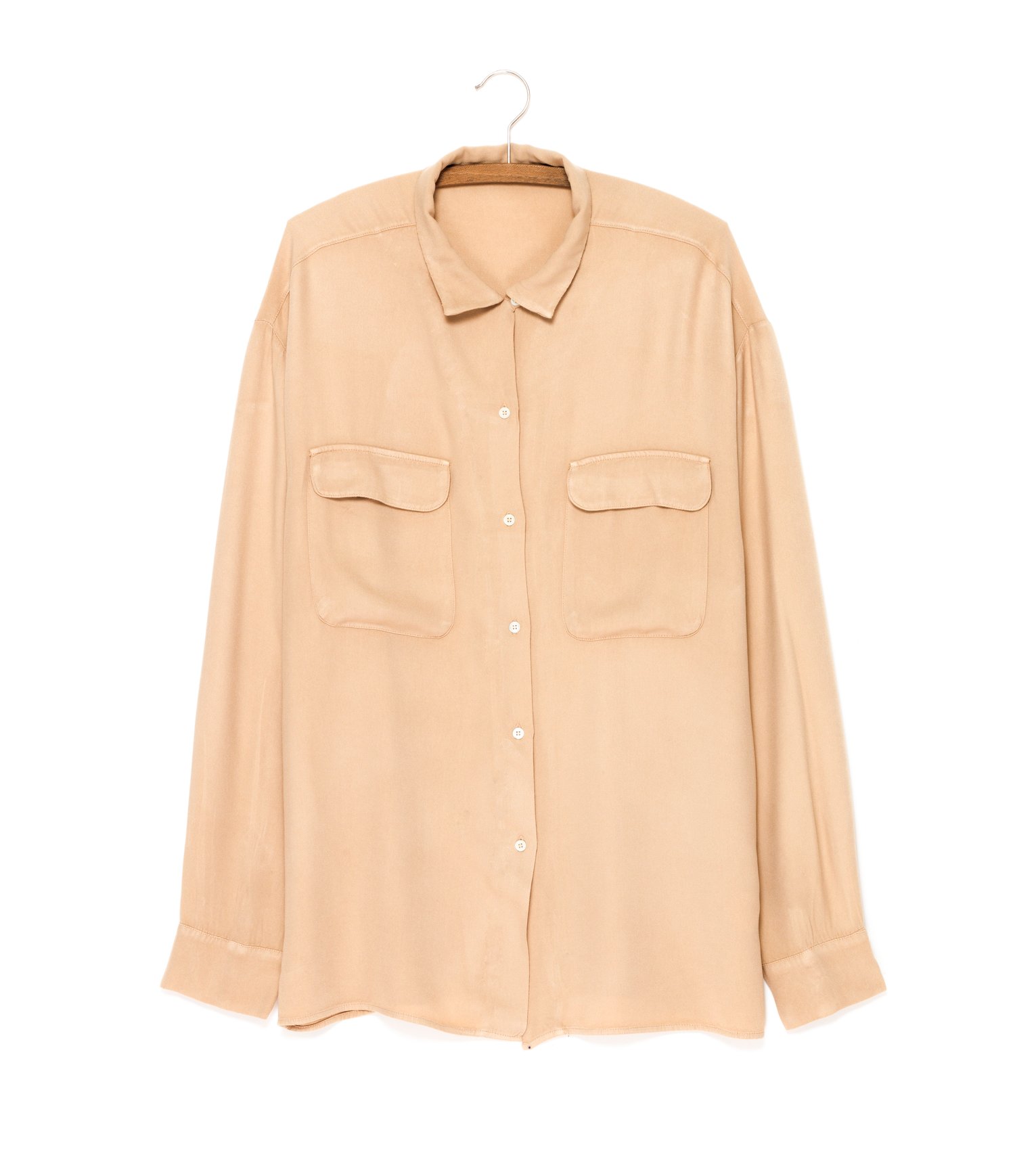 Image of Chemise large Twill viscose PRISCA Dune 125€ -50%