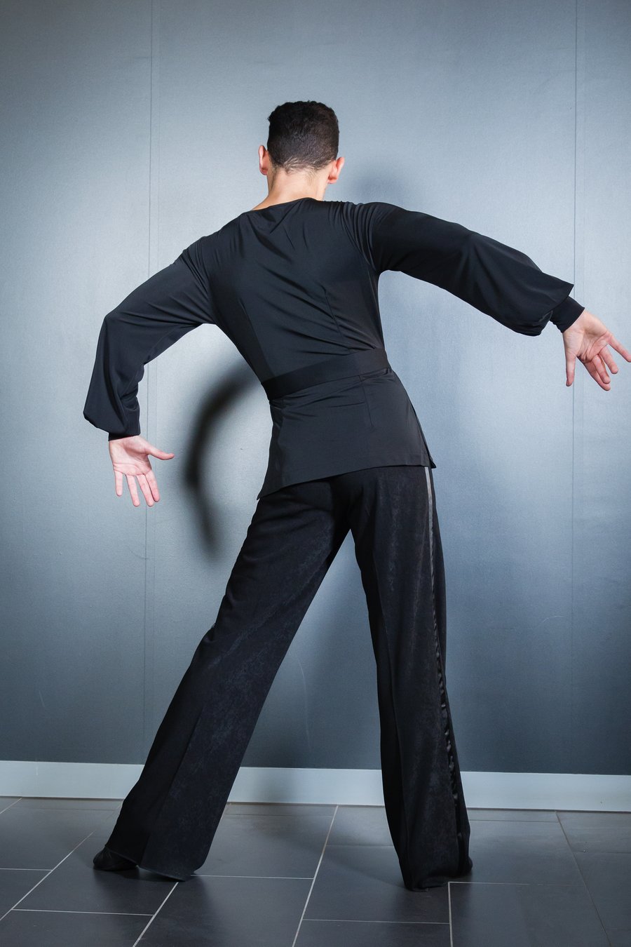 Image of Latin Shirt w/Tie (E8192) Dancewear latin ballroom