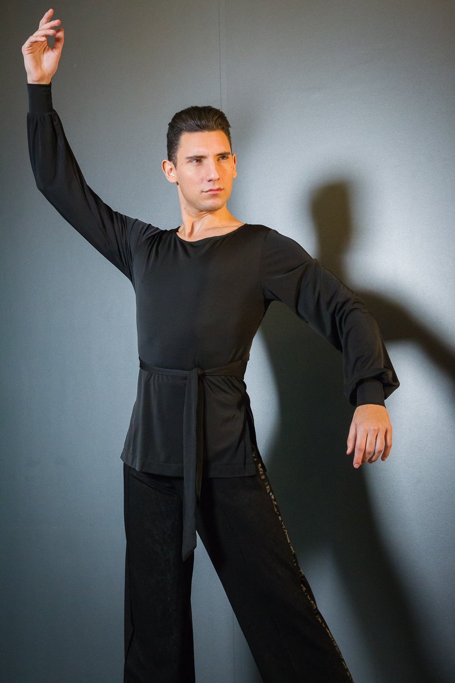 Image of Latin Shirt w/Tie (E8192) Dancewear latin ballroom