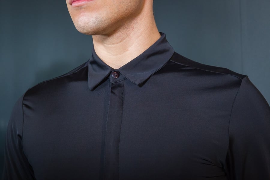 Image of Men's Stretch Short Sleeve Shirt E9436 Dancewear latin ballroom