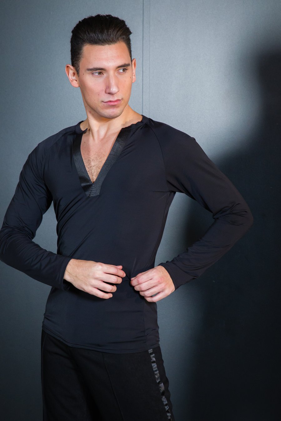 Image of Long Sleeve Bohemian Top (E8134/E1295) Dancewear latin ballroom