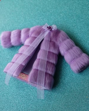 Image of LoungingLinda Panelled Faux Fur ~ Lilac