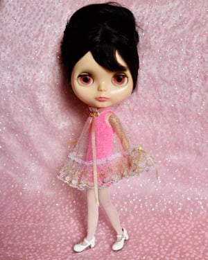 Image of LoungingLinda Glitter Cape Babydoll Mini Dress