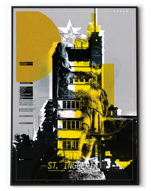 Image of St. Ingbert Beckersturm Din A1 Collage