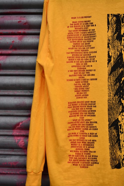 Image of 'What's it all worth?' Longsleeve
