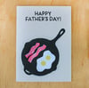 Dad Frying Pan Greeting Card