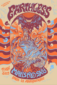 Image 1 of EARTHLESS et MARS RED SKY (gigposter 2019)