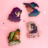 witch!au hard enamel pins