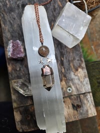 Image 1 of Electroformed crystallized ball necklace 03