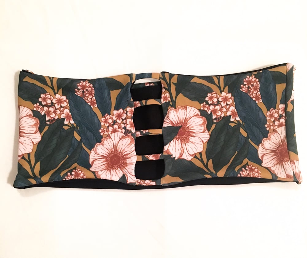 Image of 5 BAND BANDEAU : GOLDEN GARDEN X BLACK