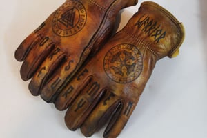 Image of Berserk Warrior/Norsemen Fury custom leather gloves