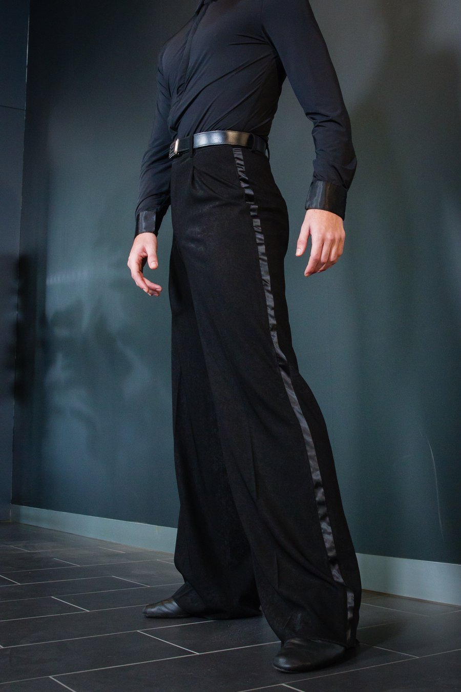 Image of Ballroom Pants w/Satin (B12019) Dancewear latin ballroom