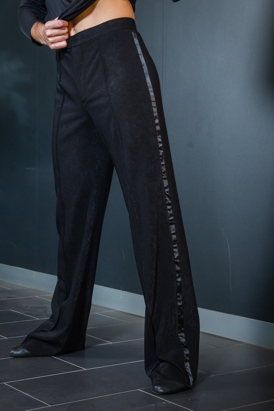 Image of Mens Latin Pants w/Satin (B12020) Dancewear latin ballroom