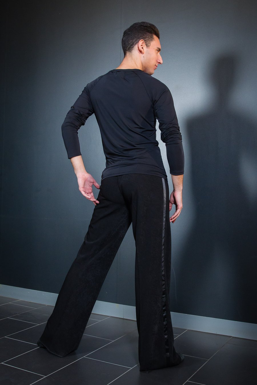 Image of Mens Latin Pants w/Satin (B12020) Dancewear latin ballroom