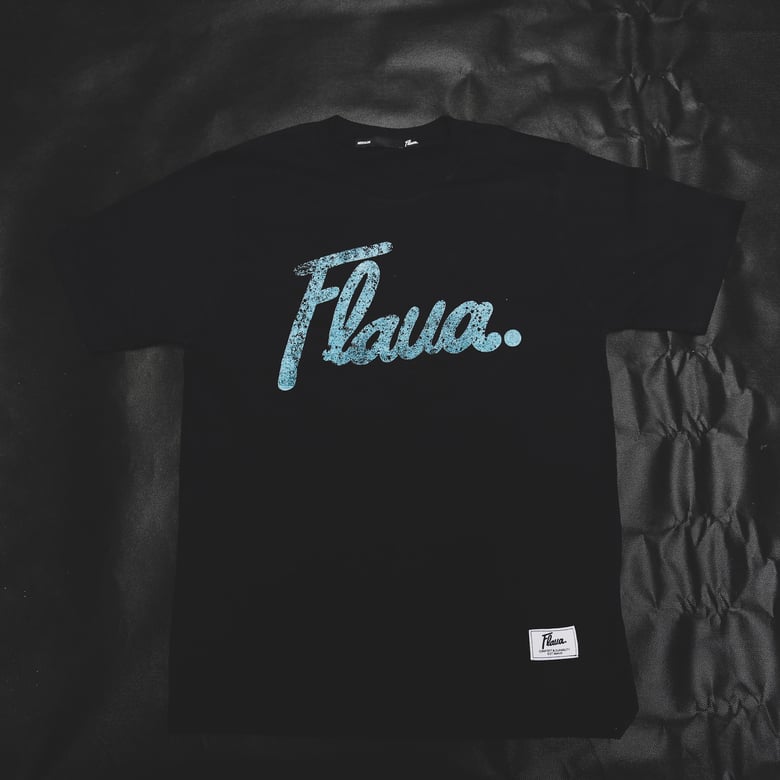 Image of Flava. Fracture Tee Black/Tiffany