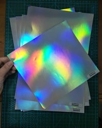 Image 3 of Free Shipping Hologram Eggshell Sticker Paper Sheet 100/200pcs