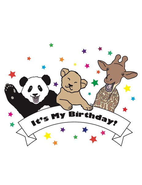 Image of Customizable Birthday T-Shirt/Invitation Design