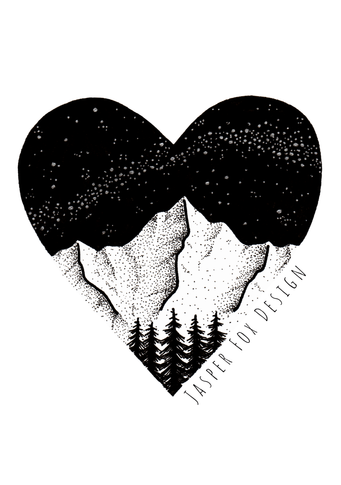Image of For The Love of Mountains Sticker