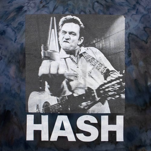 Image of 'JOHNNY H@$H' Dyed Graphic Tee