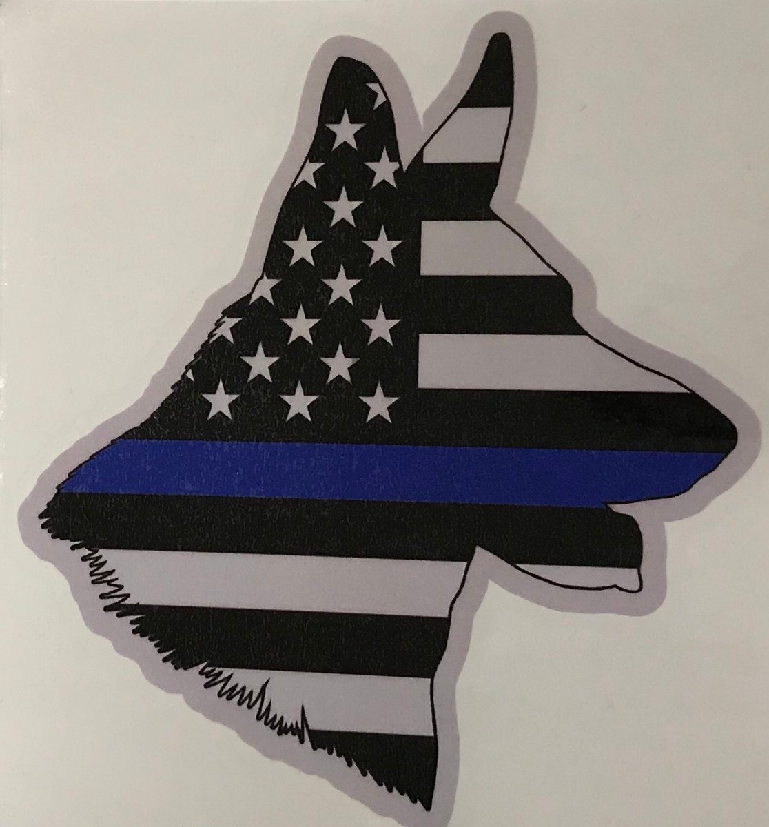 K9 Thin Blue Line Decal  Vantage Point Tactical Apparel