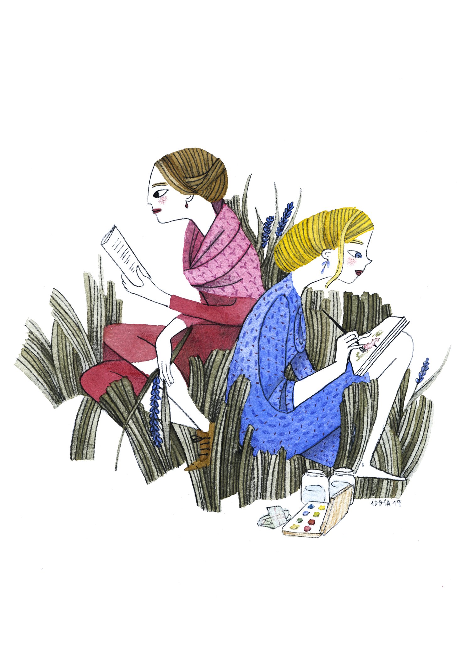 Image of PRINT VIRGINIA WOOLF&VANESSA BELL A4