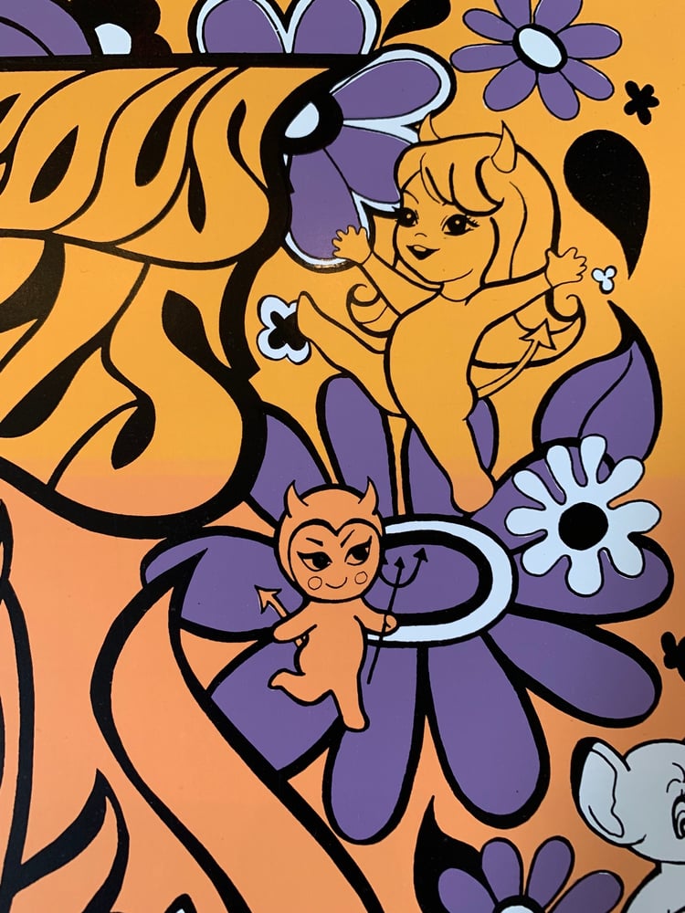 Image of Dangerous Dolls hand silkscreened poster