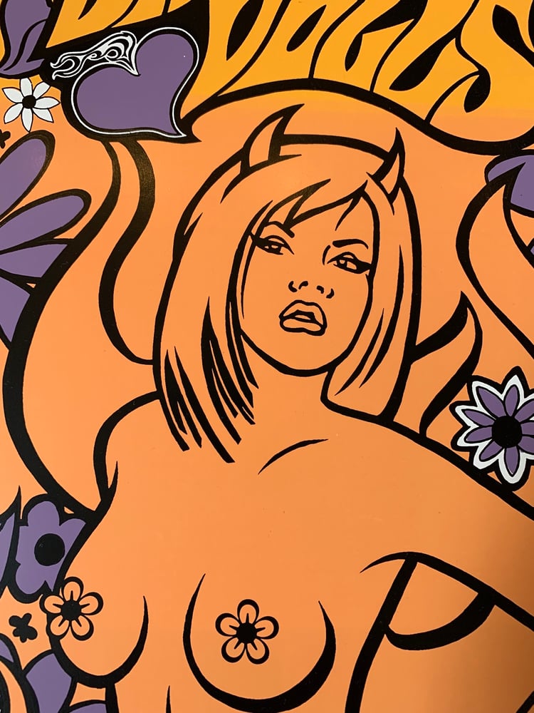 Image of Dangerous Dolls hand silkscreened poster