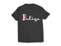 Belize T-Shirt - Black/White(Red)