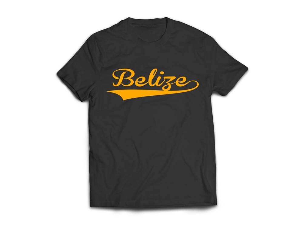 Image of Belize - T-Shirt - Black/Yellow Gold